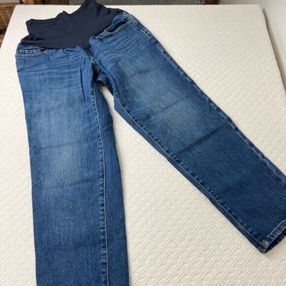 Old Navy Maternity Size 0 Small XS Extra High Rise Straight Full Panel Jeans - Picture 9 of 12
